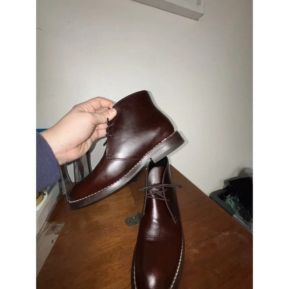 Thursday Boot Co. Everyday Scout Chukka Boots Brown Leather Mens Sz 6.5 Handmade